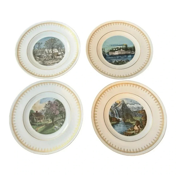 currier & ives Other - Vintage Currier & Ives Plate Collection